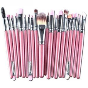 New 20pcs Professional Makeup Brush Set Pink